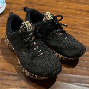 Brooks Revel 4 Black with Leopard Print Women’s Running shoes